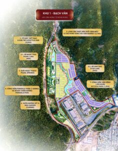 Mặt bằng phân khu Bạch Vân Vinhomes Làng Vân
