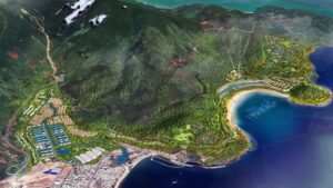 Vinhomes Làng Vân phong thủy tựa sơn hướng thủy