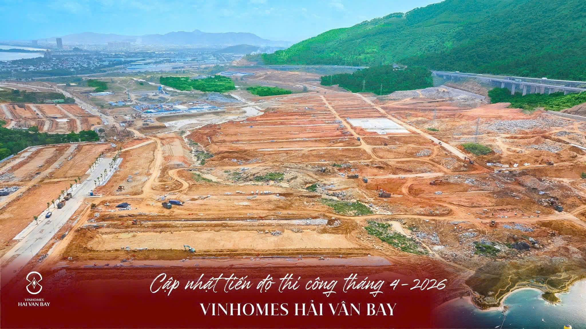 Tiến độ Vinhomes Làng Vân phân khu Bạch Vân tháng 4.2026